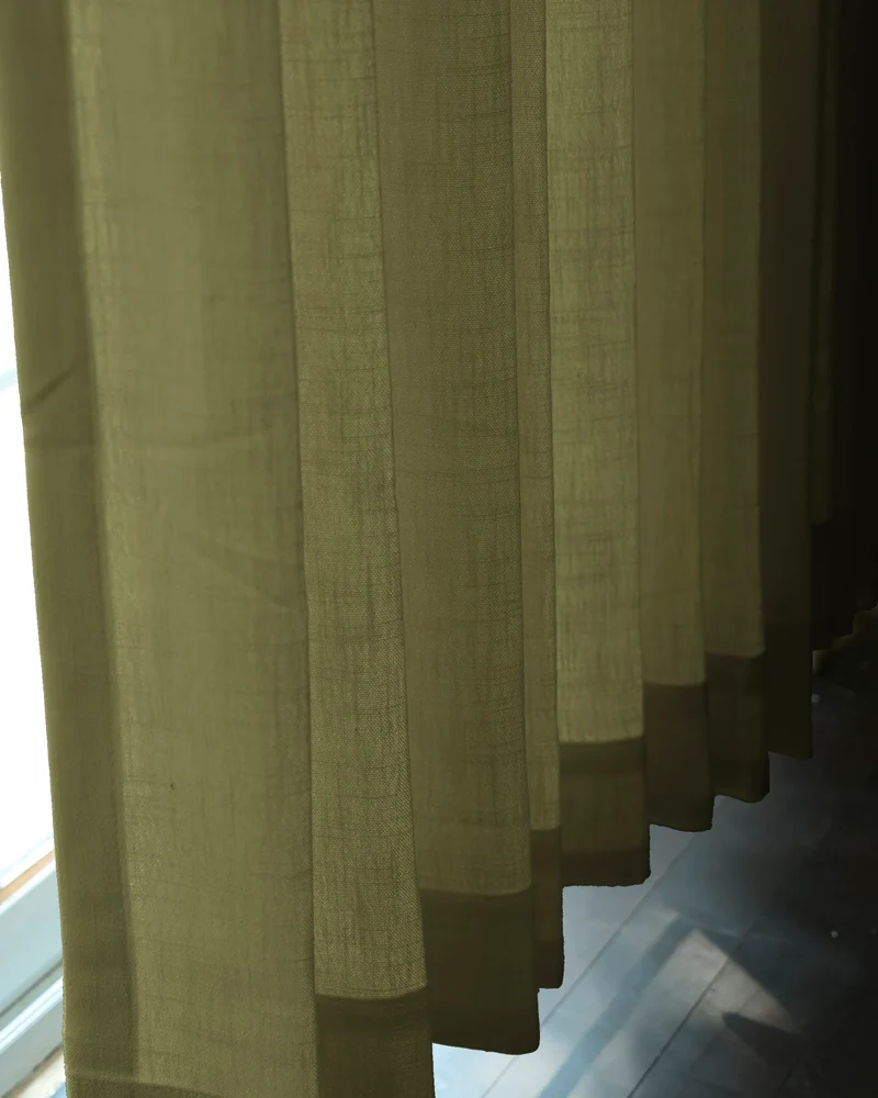 Cassie Linen Blend Custom Curtains