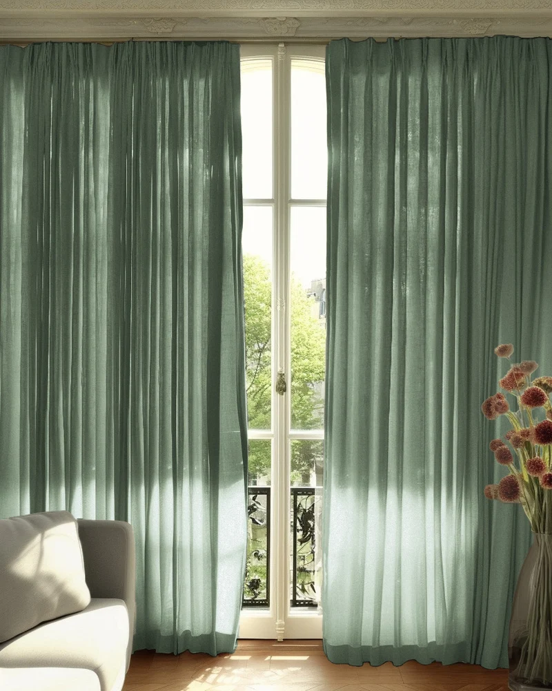 Cassie Linen Blend Custom Curtains