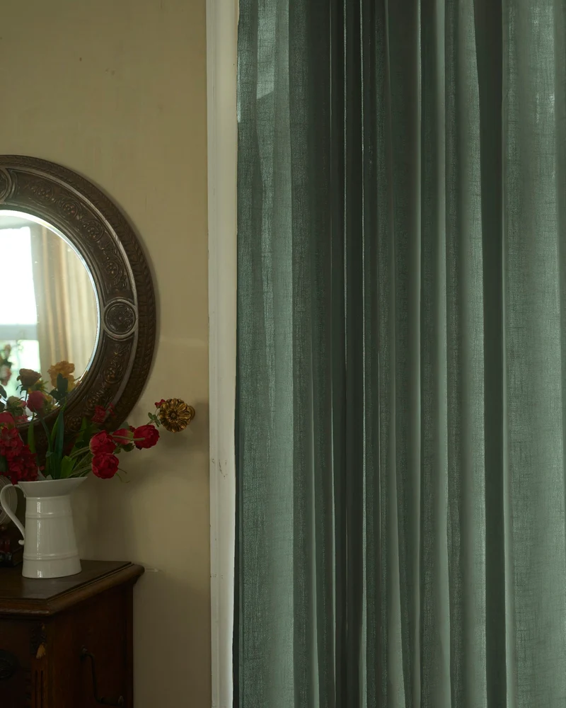 Cassie Linen Blend Custom Curtains