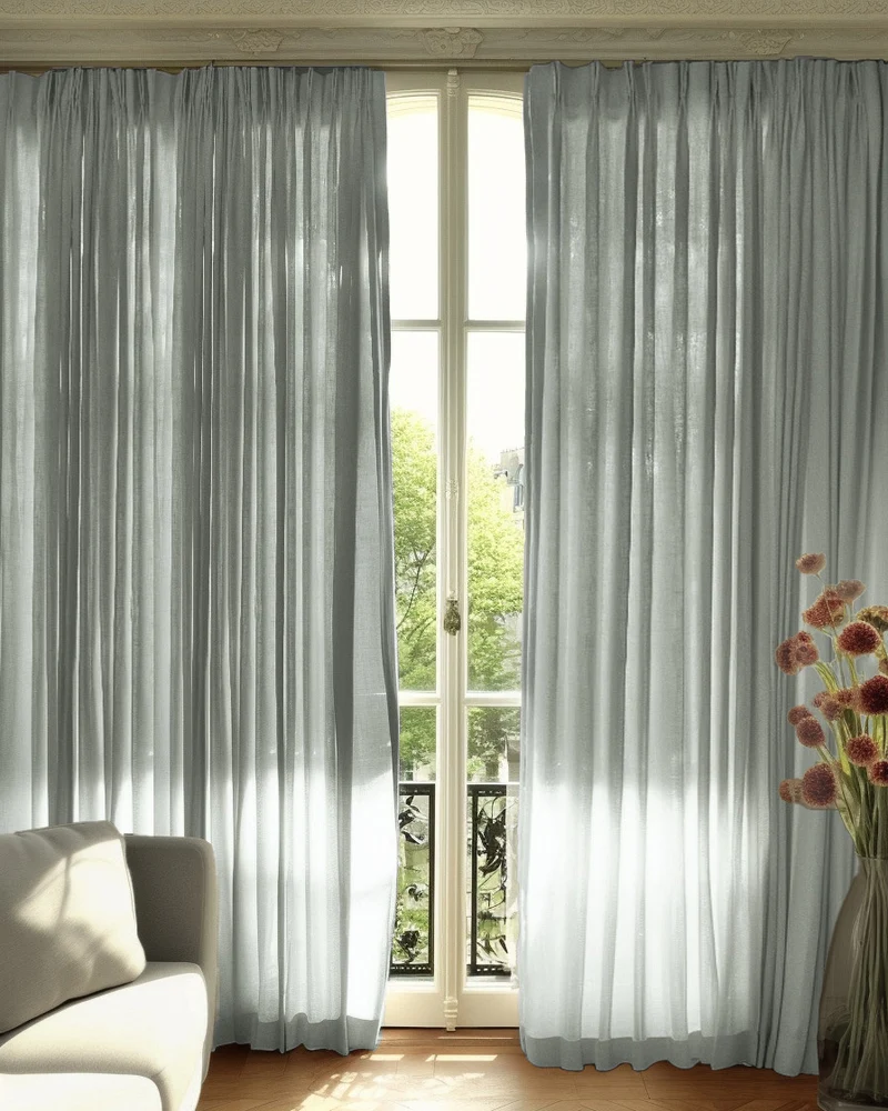 Cassie Linen Blend Custom Curtains
