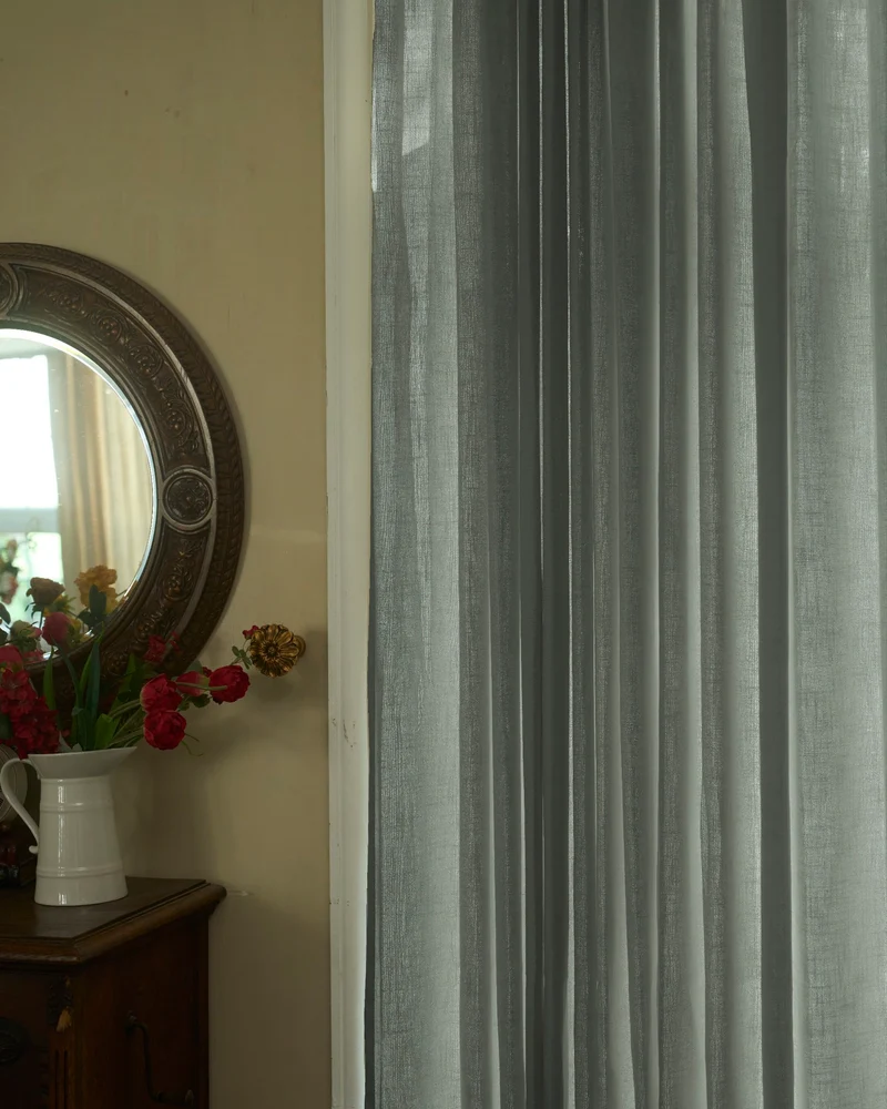 Cassie Linen Blend Custom Curtains