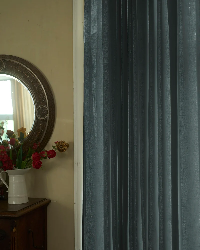 Cassie Linen Blend Custom Curtains