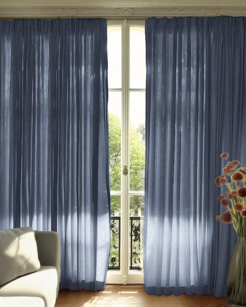 Cassie Linen Blend Custom Curtains
