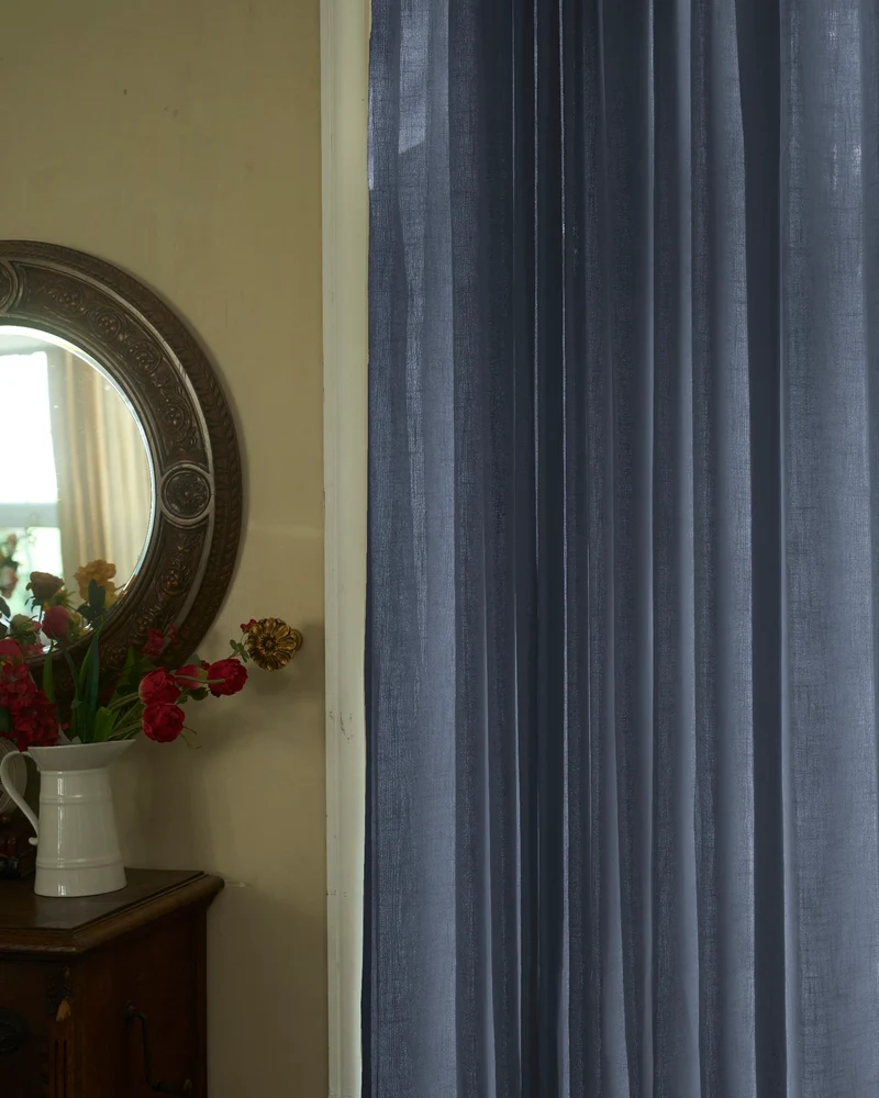 Cassie Linen Blend Custom Curtains