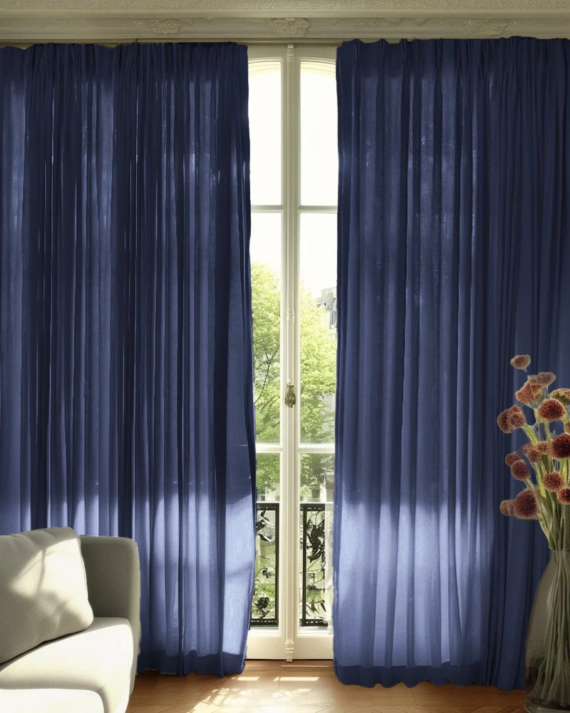 Cassie Linen Blend Custom Curtains