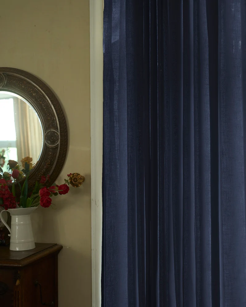 Cassie Linen Blend Custom Curtains