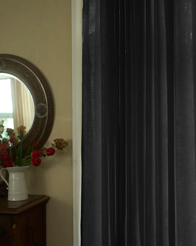 Cassie Linen Blend Custom Curtains