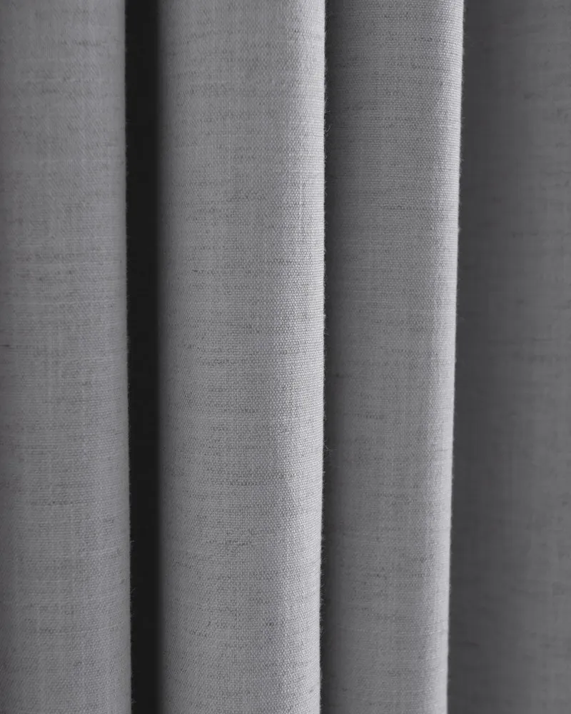Sally 4 Layers 100% Blackout Soundproof Linen Blend Custom Curtain