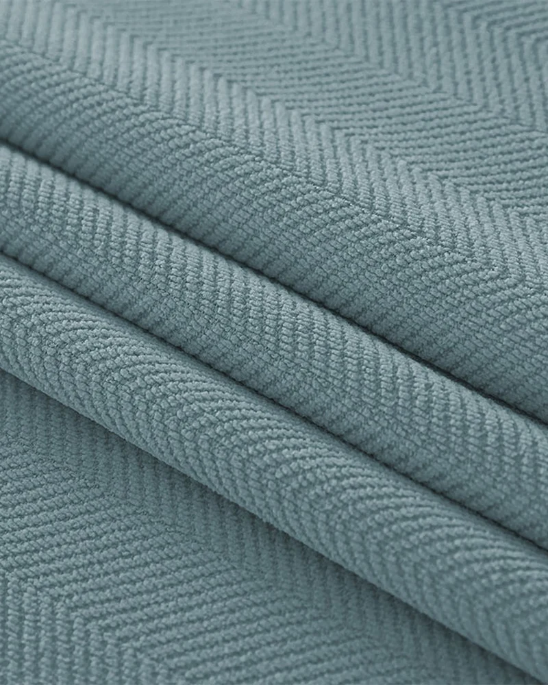 Herringbone Chenille Soundproof Thermal Blackout Fabric Swatches