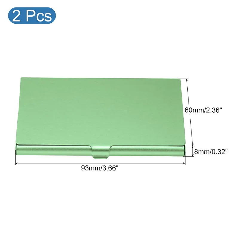 Business Card Holders, Aluminum Alloy Flip Cover Slim Name Cards Case for Women Men