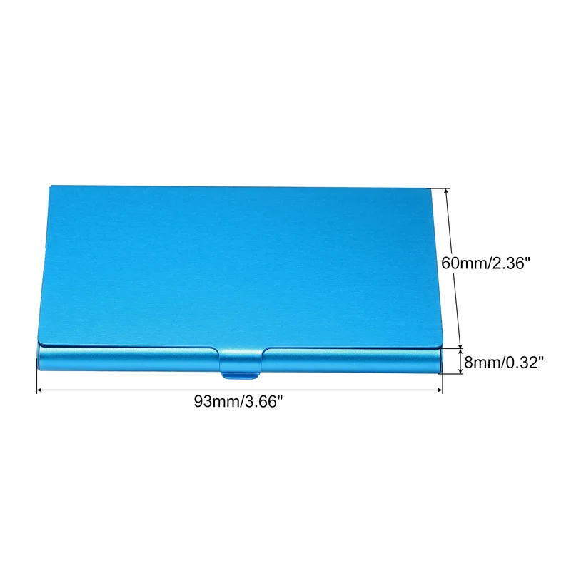 Business Card Holder, Aluminum Alloy Flip Cover Slim Name Cards Case for Women Men
