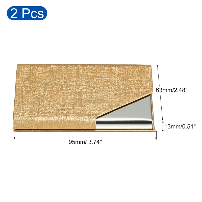 Business Card Holder, PU Leather Flip Slim Name Cards Protector Cases for Women Men