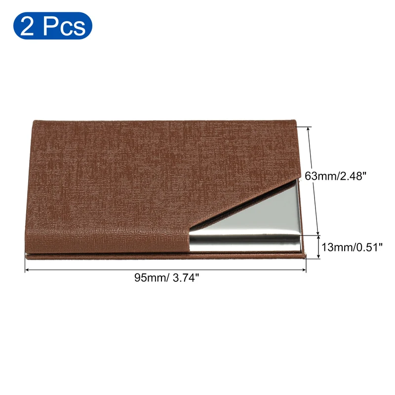 Business Card Holder, PU Leather Flip Slim Name Cards Protector Cases for Women Men