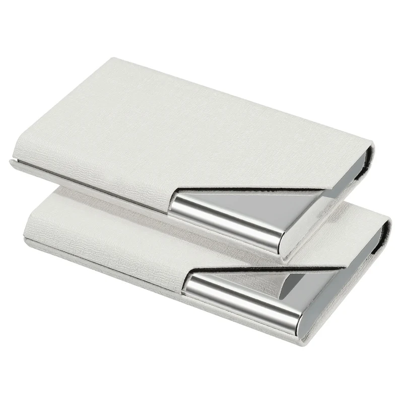 Business Card Holder, PU Leather Flip Slim Name Cards Protector Cases for Women Men