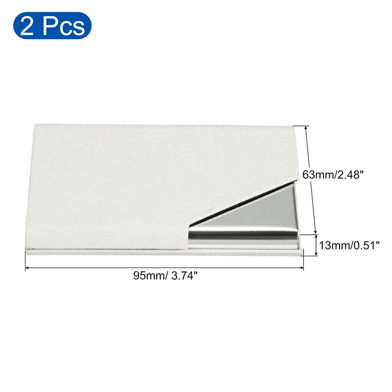 Business Card Holder, PU Leather Flip Slim Name Cards Protector Cases for Women Men