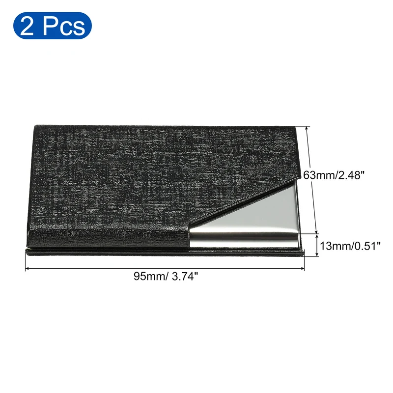Business Card Holder, PU Leather Flip Slim Name Cards Protector Cases for Women Men