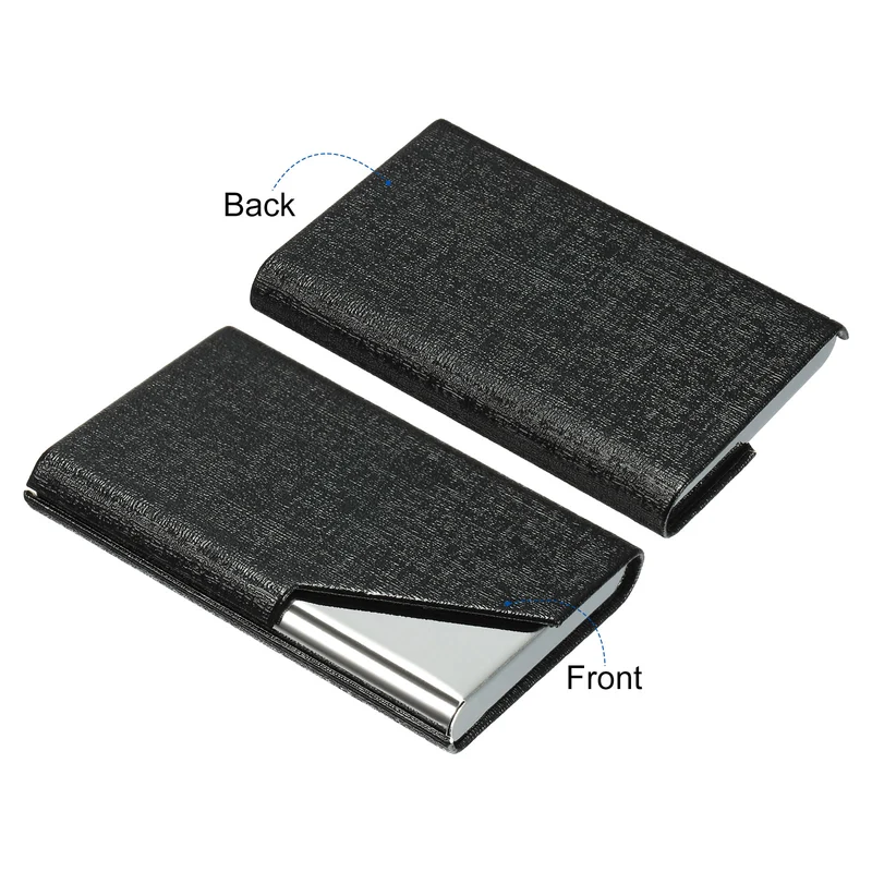 Business Card Holder, PU Leather Flip Slim Name Cards Protector Cases for Women Men