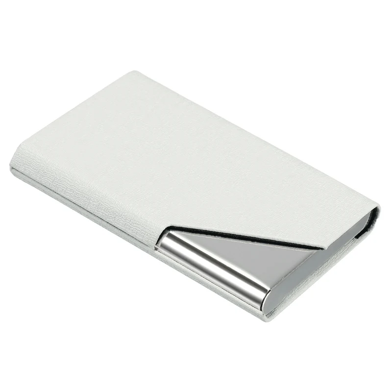 Business Card Holder, PU Leather Flip Slim Name Cards Protector Case for Women Men