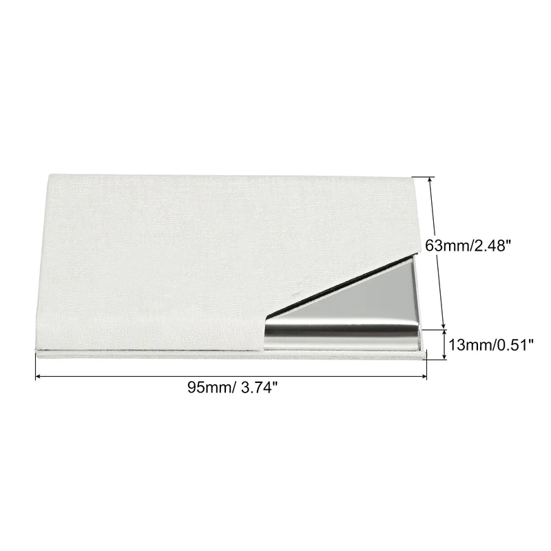 Business Card Holder, PU Leather Flip Slim Name Cards Protector Case for Women Men
