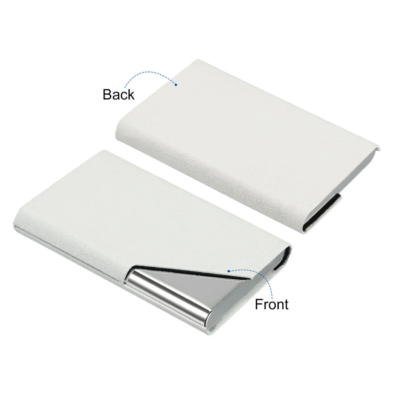 Business Card Holder, PU Leather Flip Slim Name Cards Protector Case for Women Men