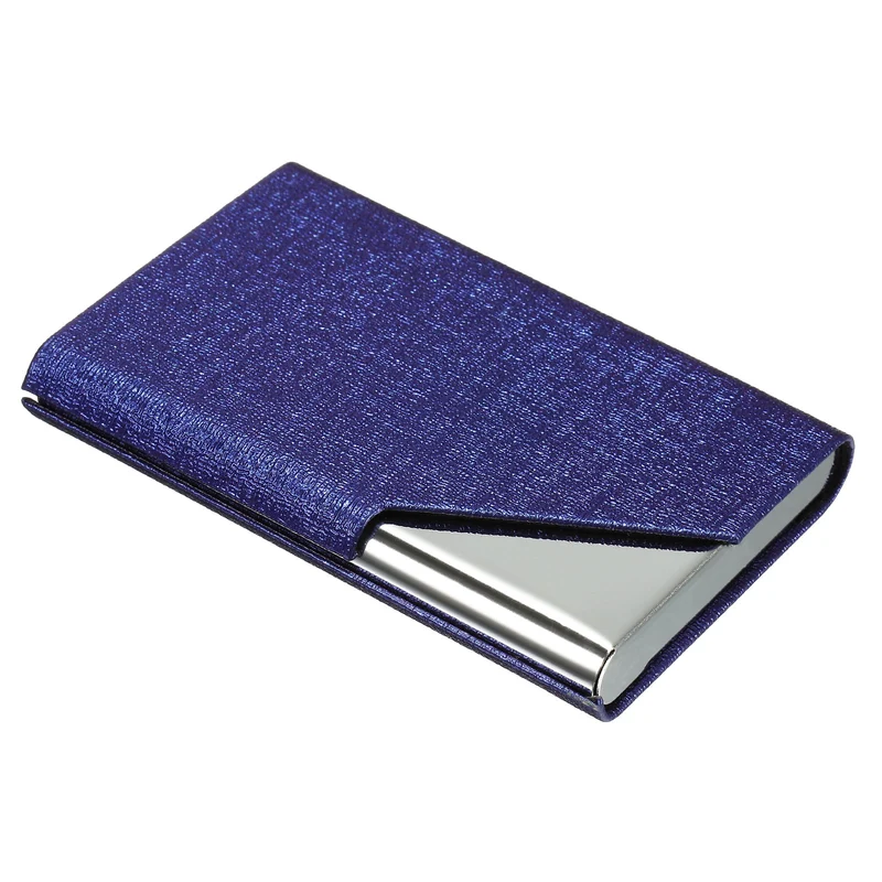 Business Card Holder, PU Leather Flip Slim Name Cards Protector Case for Women Men