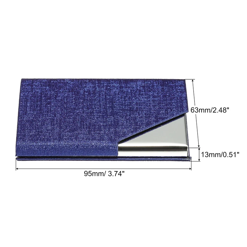 Business Card Holder, PU Leather Flip Slim Name Cards Protector Case for Women Men