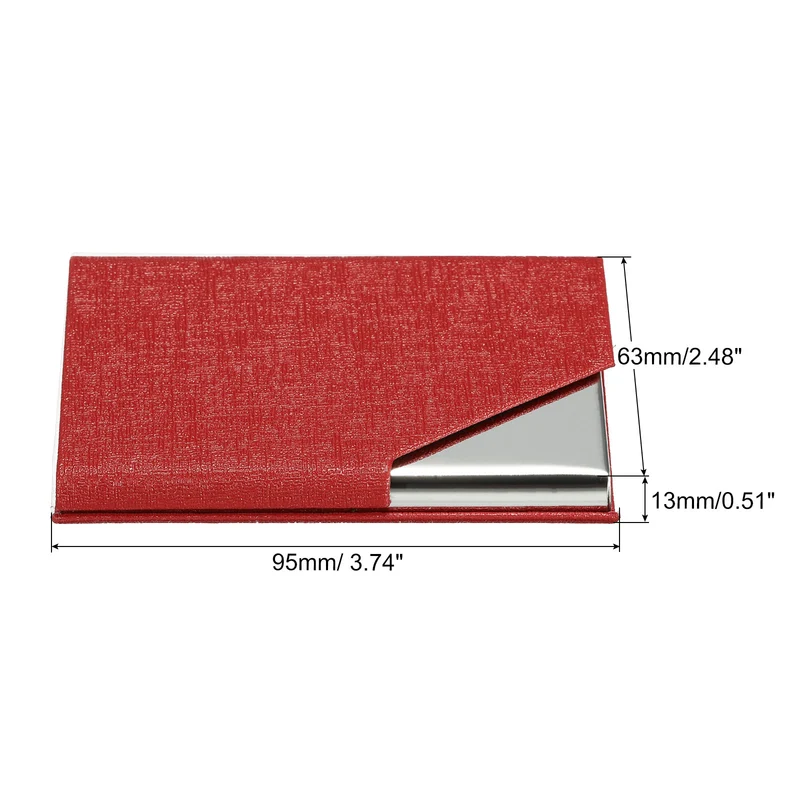 Business Card Holder, PU Leather Flip Slim Name Cards Protector Case for Women Men