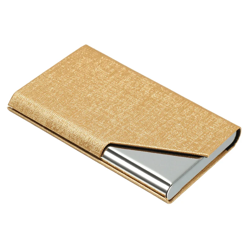 Business Card Holder, PU Leather Flip Slim Name Cards Protector Case for Women Men
