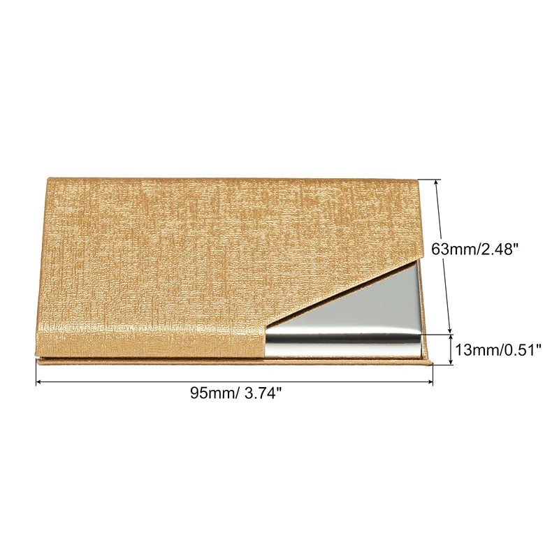 Business Card Holder, PU Leather Flip Slim Name Cards Protector Case for Women Men