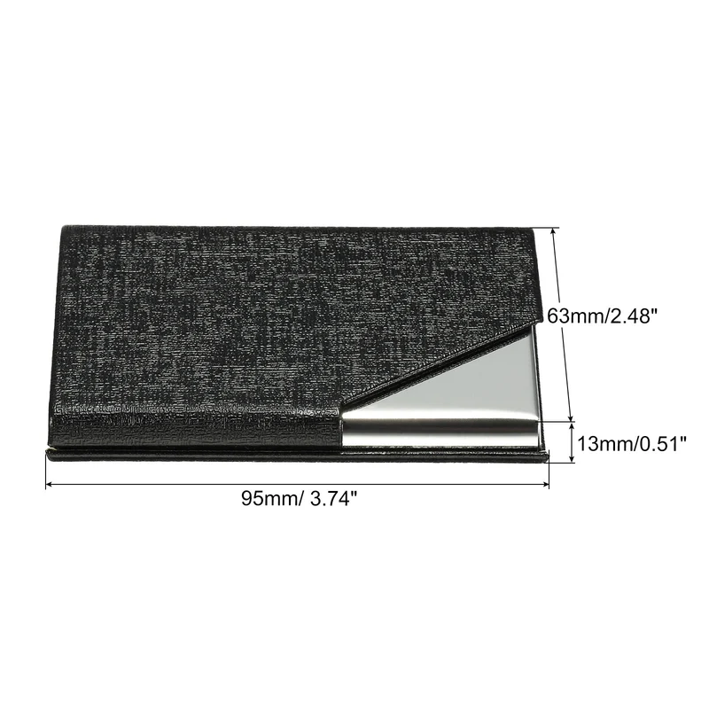 Business Card Holder, PU Leather Flip Slim Name Cards Protector Case for Women Men