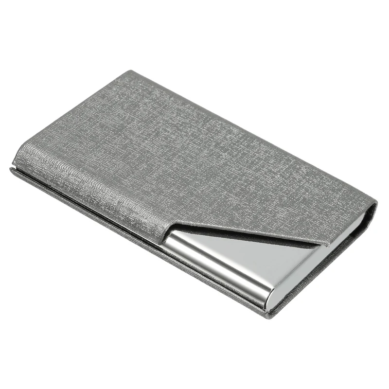 Business Card Holder, PU Leather Flip Slim Name Cards Protector Case for Women Men