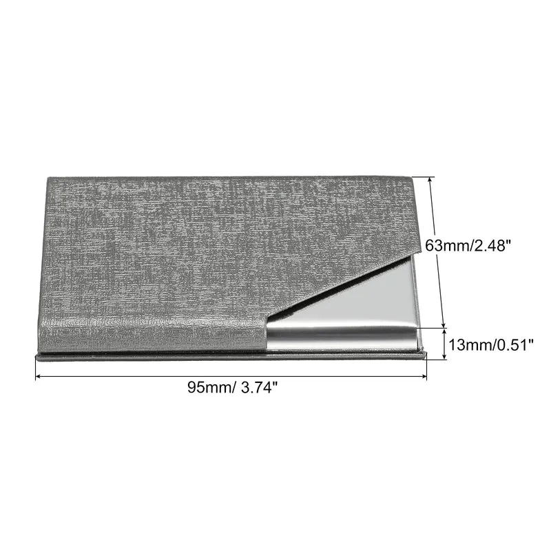 Business Card Holder, PU Leather Flip Slim Name Cards Protector Case for Women Men