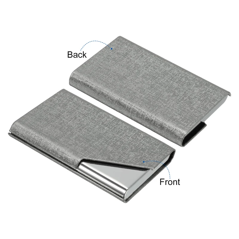 Business Card Holder, PU Leather Flip Slim Name Cards Protector Case for Women Men