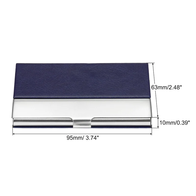 Business Card Holder, PU Leather Flip Slim Name Cards Protector Case, for Women Men