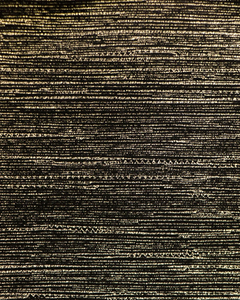 Rome 43 x 118 inch Triple French Pinch Pleat Black Foil Printed Velvet Curtain