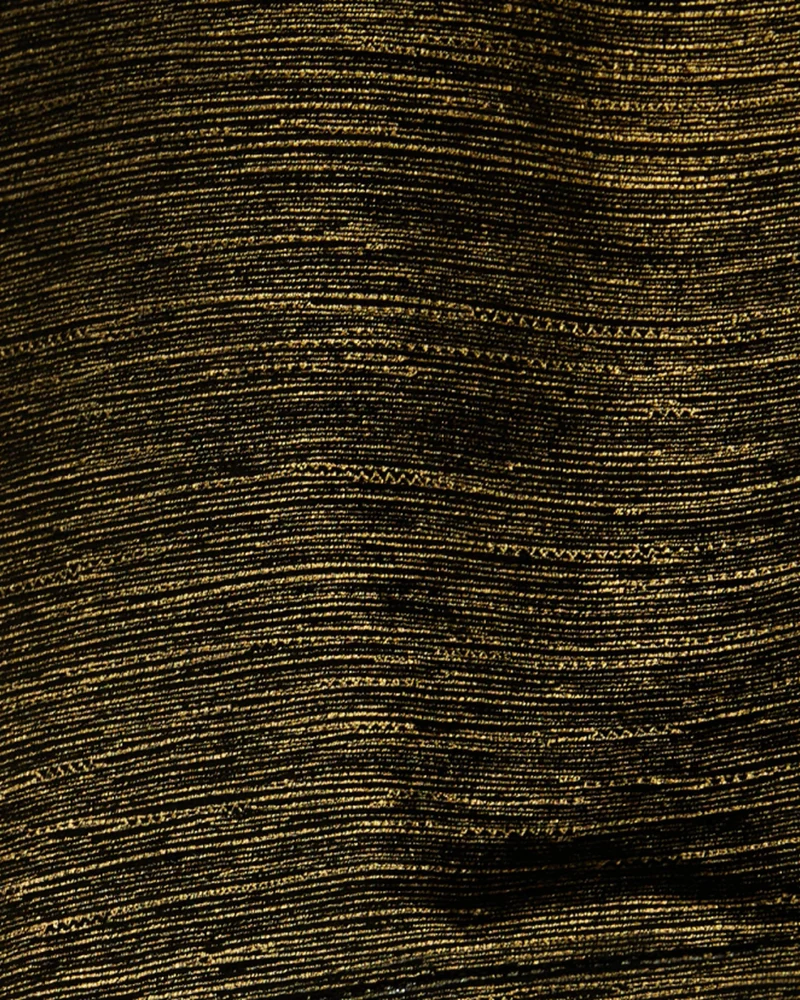 Rome 43 x 118 inch Triple French Pinch Pleat Black Foil Printed Velvet Curtain