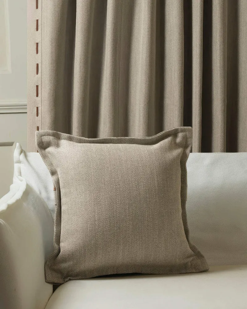 Cleo Textured Faux Leather Laced Throw Pillowcase