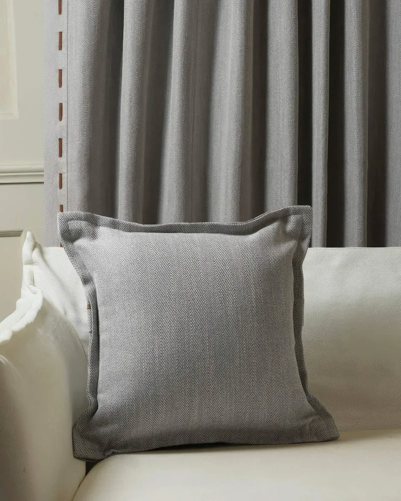 Cleo Textured Faux Leather Laced Throw Pillowcase