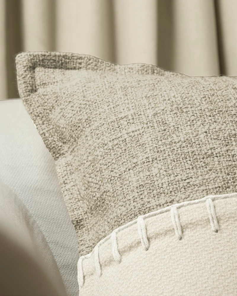 Zane Wool Blend Yarn Stitched Throw Pillowcase