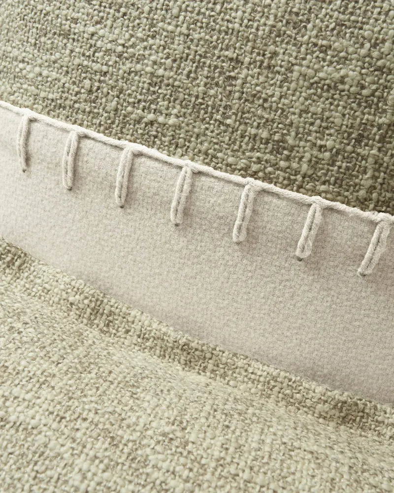 Zane Wool Blend Yarn Stitched Throw Pillowcase