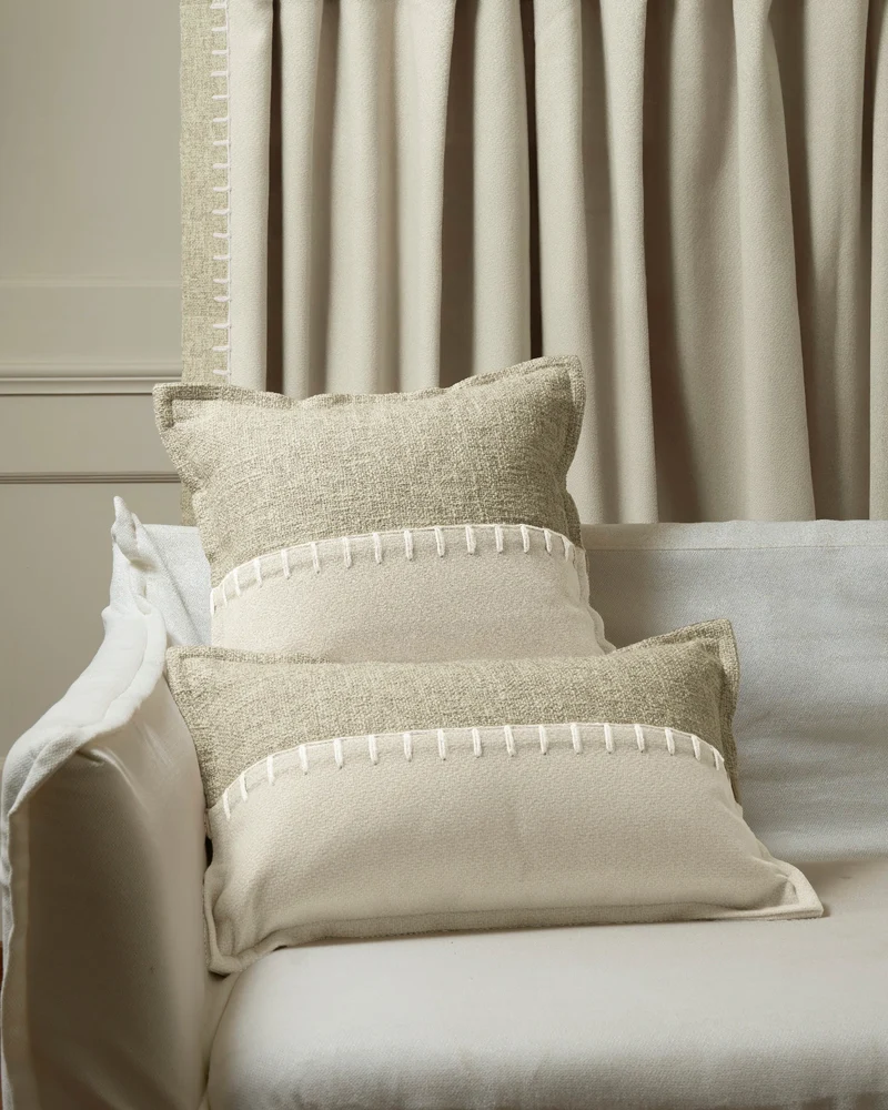 Zane Wool Blend Yarn Stitched Throw Pillowcase