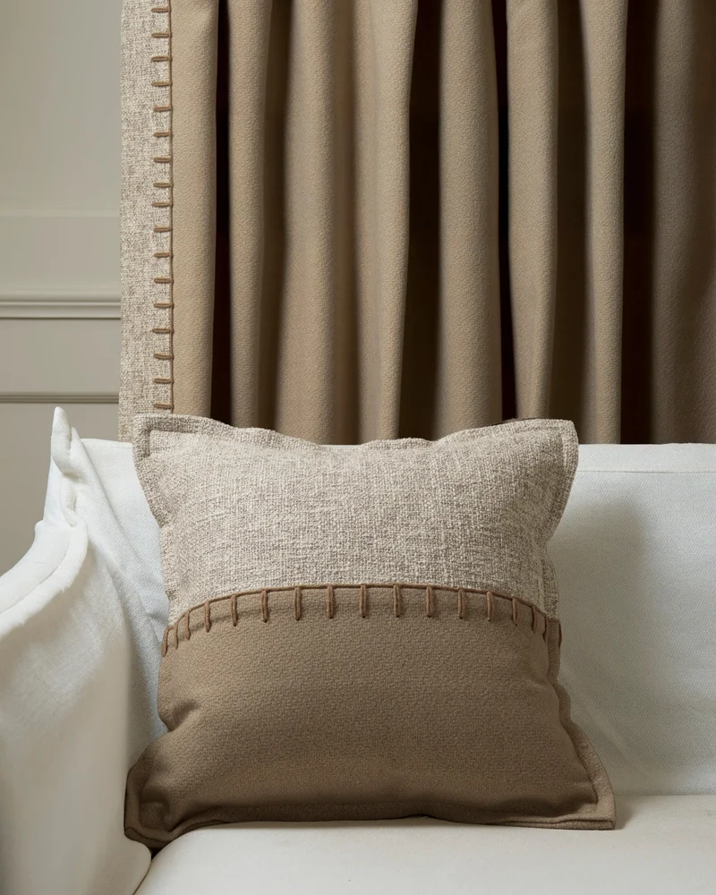 Zane Wool Blend Yarn Stitched Throw Pillowcase