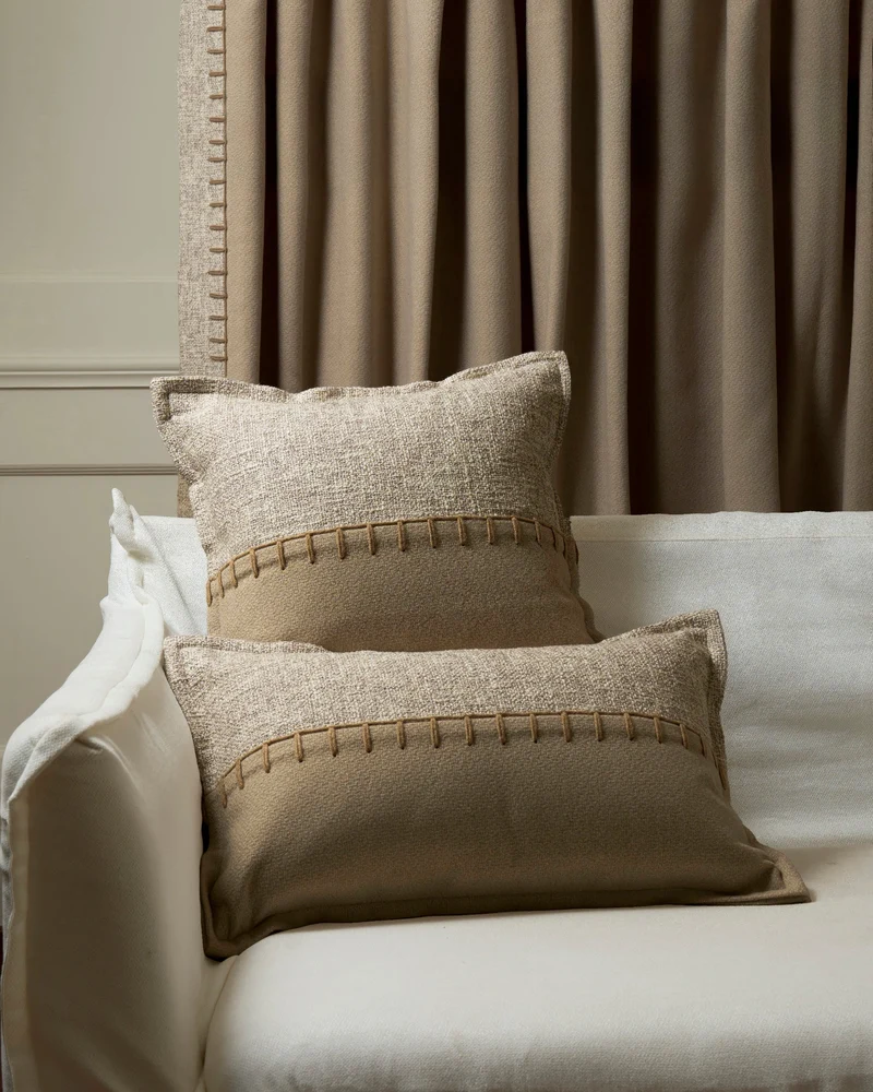 Zane Wool Blend Yarn Stitched Throw Pillowcase
