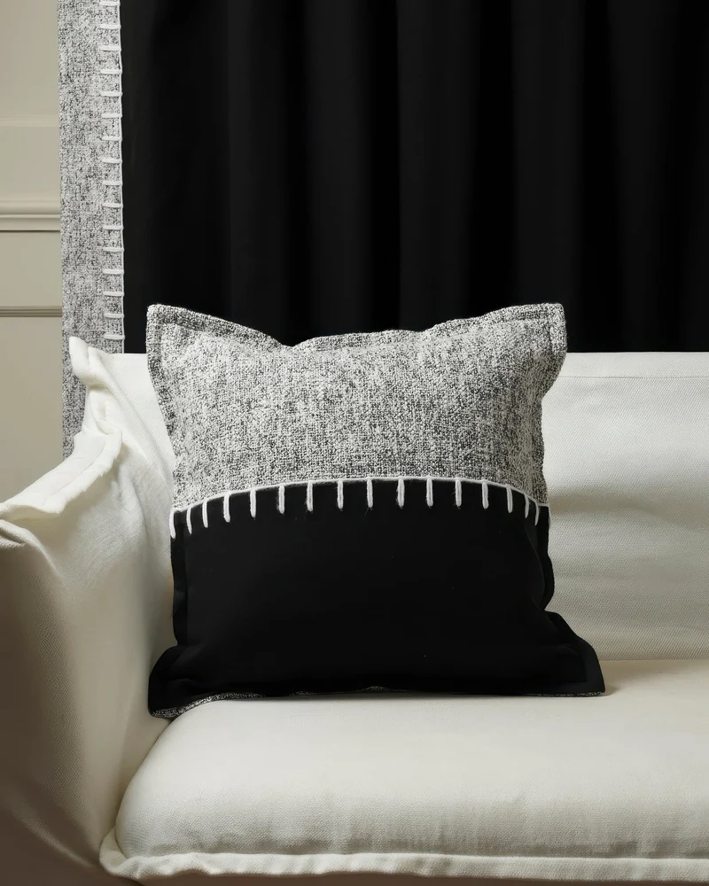 Zane Wool Blend Yarn Stitched Throw Pillowcase