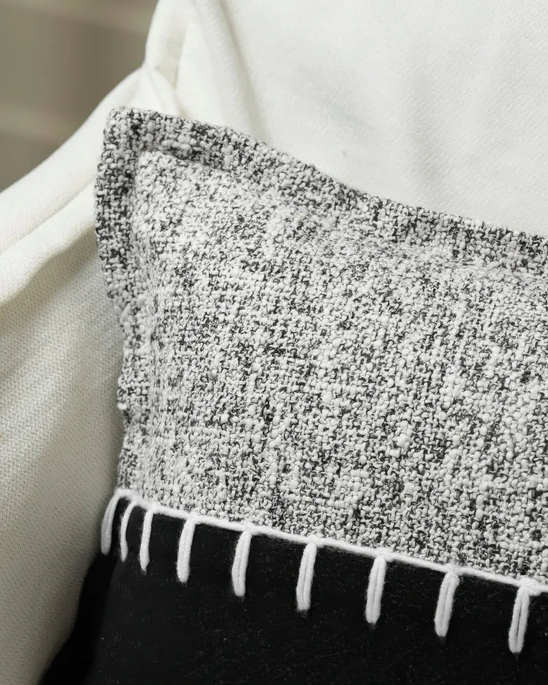 Zane Wool Blend Yarn Stitched Throw Pillowcase