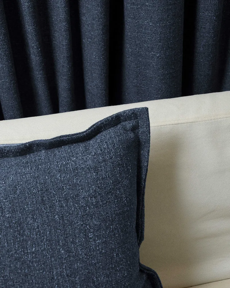 Luna Linen Blend Faux Leather Laced Throw Pillowcase
