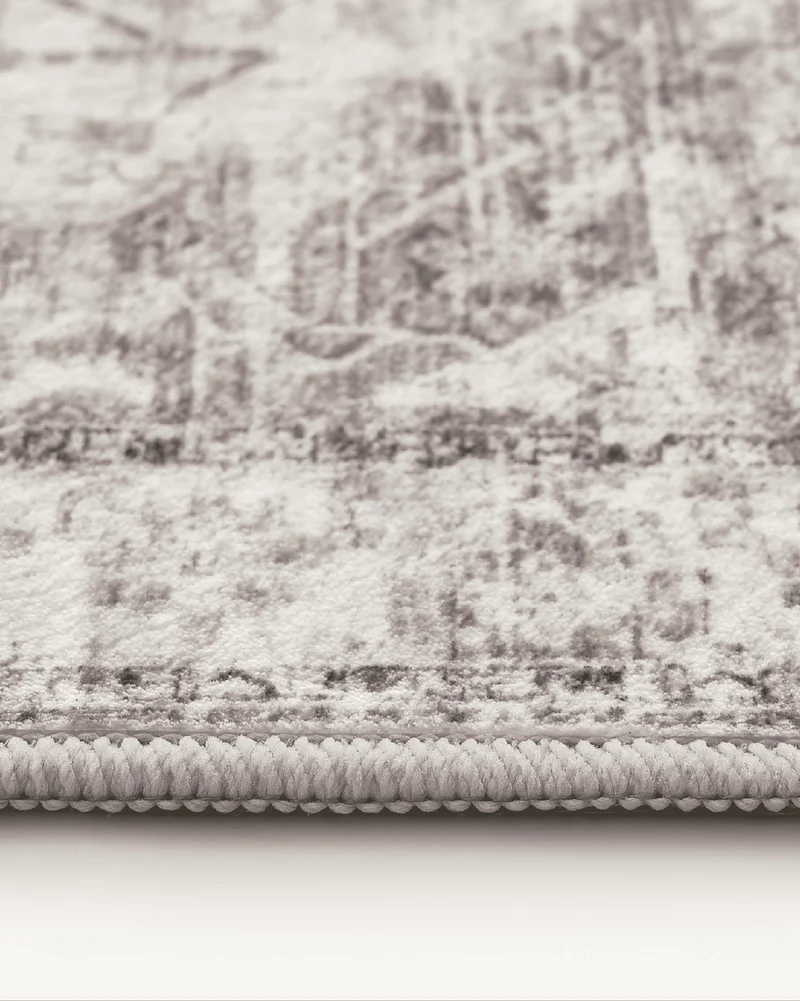 Diana's Garden Deep Taupe Washable Area Rug