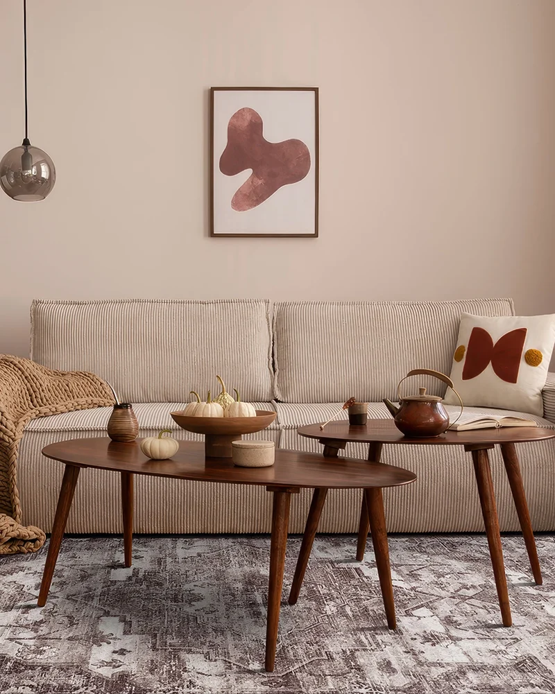 Diana's Garden Deep Taupe Washable Area Rug