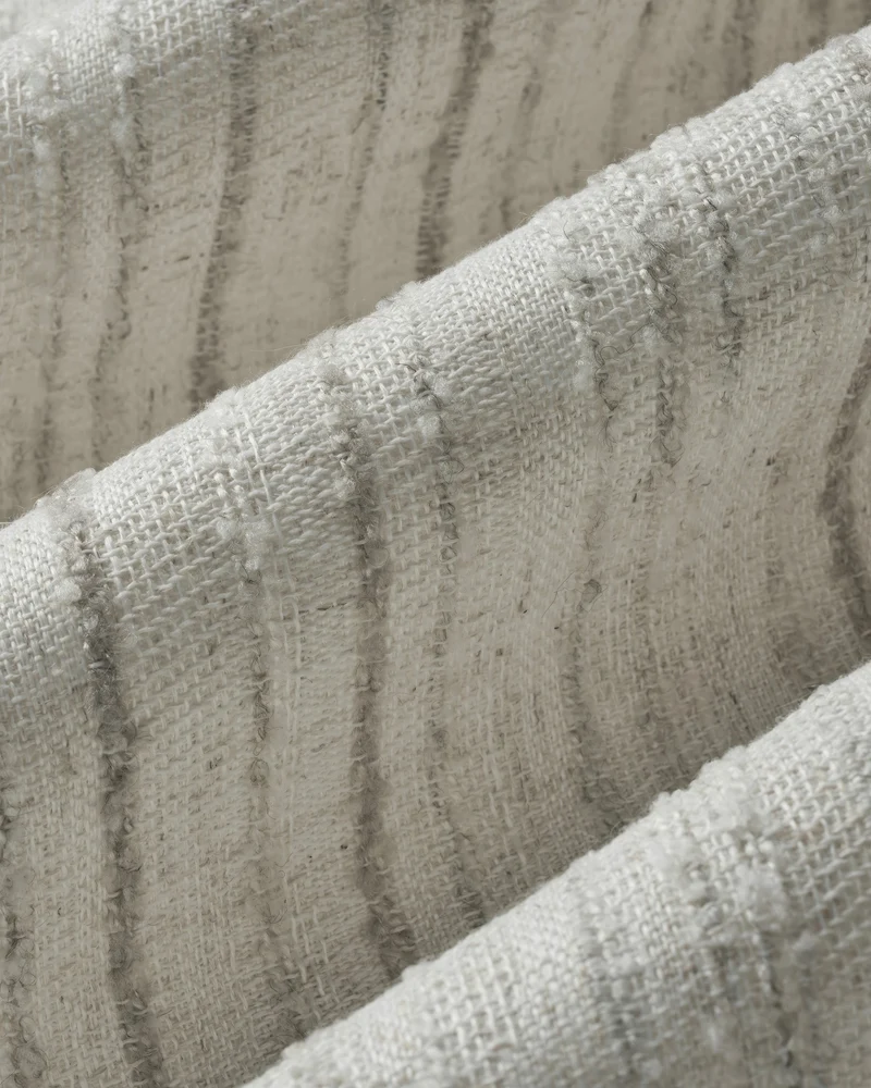 Sahara 100% Blackout Linen Blend Patterned Custom Curtain