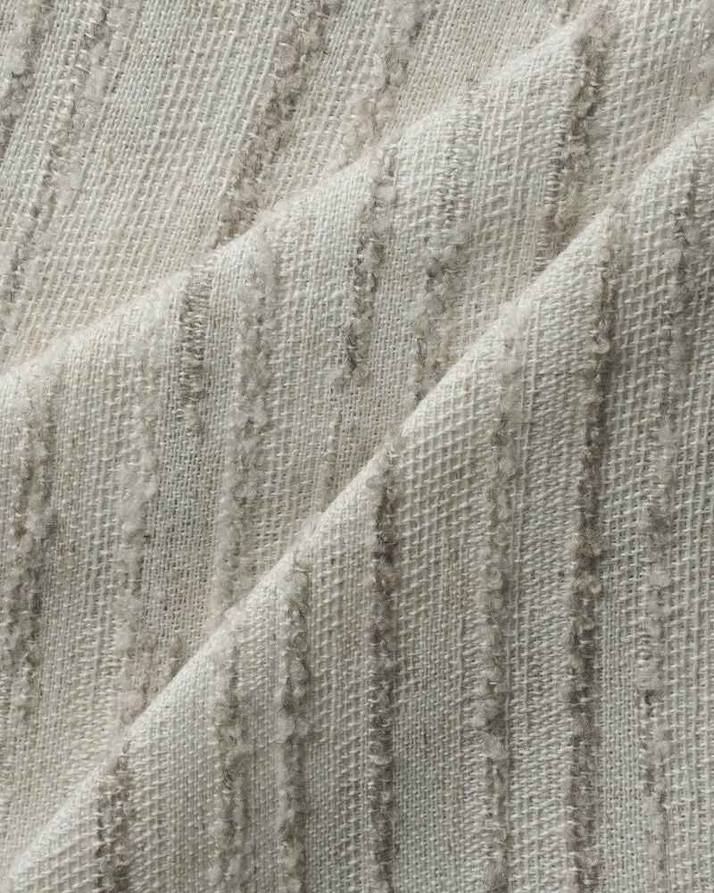 Sahara 100% Blackout Linen Blend Patterned Custom Curtain
